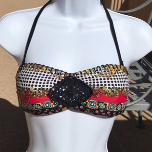 VS Bandeau Colorful Print Bikini Top